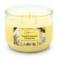 thumbnail image 2 of Mainstays Toasted Banana Cream Pie Scented 3 Wick Candle, 11.5 oz., 2 of 6