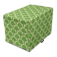 thumbnail image 1 of Forest Dog Crate Cover, Woodland Trees Willow Leaves on Stripes Retro Nature Life Growth Season Design, Easy to Use Pet Kennel Cover Small Dogs Puppies Kittens, 7 Sizes, Green and Taupe, by Ambesonne, 1 of 6