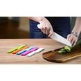 thumbnail image 5 of Heldig Set of 4 plastic kitchen knives with serrated cutting edges - plastic knives - Kids Safe Chef nylon knife / children's chef's knife for fruit, bread, cakes, salads, 5 of 5