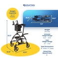 thumbnail image 3 of LifeWalker UPWalker Original Upright Rollator Walker with Seat for Seniors, 3 of 6