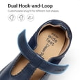 thumbnail image 4 of DREAM PAIRS Toddler Girls' Mary Jane School Dress Shoes with Dual Removable Insoles, Wide Fit & Hook-and-Loop Straps, 4 of 6