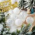 thumbnail image 5 of Hwkond Christmas Tree Decorations Clearance Hot Christmas Balls Indoor Outdoor Venue Decoration Gift Balls Christmas Tree Decoration Christmas Balls(White,2.76in), 5 of 5