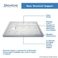 thumbnail image 4 of DreamLine SlimLine 36 in. D x 54 in. W x 2 3/4 in. H Right Drain Double Threshold Shower Base in Black DLT-1036542-88, 4 of 6
