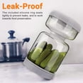 thumbnail image 2 of Tarro Homnoble con forma de reloj de arena para pepinillos y aceitunas, 700 ml, 310 ml, 2 of 6
