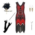 thumbnail image 1 of WILLBEST Vestidos de Mujer Vestido de Noche para Mujer Vestido con Cuentas y Lentejuelas Falda con Flecos Traje Mediana​​, 1 of 2