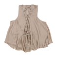 thumbnail image 2 of Blusa con cuello anudado Free People para mujer Beige Extra Pequeña Pullover, 2 of 2