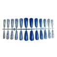 thumbnail image 1 of Minnieouse 24 piezas de uñas artificiales, envoltura completa, puntas de uñas postizas para mujeres y niñas, azul Type1 NO1, 1 of 6