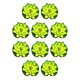 thumbnail image 3 of Loto artificial Inteprter simulación decoración estanque piscina 10piezas Verde, 3 of 3