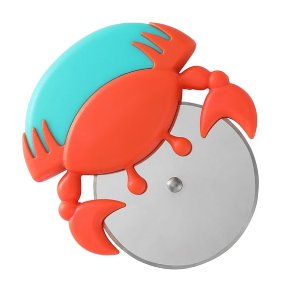 HONMEET Stainless Steel Crab Design Pizza Cutter Wheel, Multi-Color, and Efficient Kitchen Cutting Tool