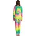 thumbnail image 3 of #followme Tie Dye 2 Piece Jogger Thermal Pajama Set for Women 6862-10575-XXL (Tie Dye Neon Swirl, Large), 3 of 3