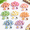 Classic, variant on Classic 2 Inch Plumeria Hair Clips, 240 Pack Artificial Hawaiian Foam Flower Barrettes for Luau and Beach Events