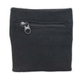 thumbnail image 3 of Wrist Wallet Wristband Zipper Sweatband Cycling Running Men Women Pouch Bag Black, 3 of 8