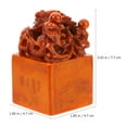 thumbnail image 2 of ORDDIART Wax Seal Stamp Seal Ink Pads Orange 1Pcs Giving, 2 of 4