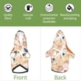 thumbnail image 5 of Bingfone Tropical Beach Sea Shell Dog Clothes Hoodie, Pet Winter Coat,Puppy Sweatshirts for Small Dogs Boy Girl,Suitable for All Breeds-X-Small, 5 of 6