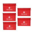 thumbnail image 4 of 5Pcs/Set Potable Medicine Bag Empty Aid Case Rescue Pouch Waterproof Nylon Red for Home Outdoor Travel, 4 of 5