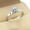 Silver, variant on Silver/Rose Gold 1ct Titanium Steel Band Women's CZ Wedding Gift Ring Size 5-10