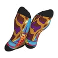 thumbnail image 5 of Bingfone Compression Socks for Women and Men Long Socks for Running Athletic Cycling Nurse- Colorful Giraffes with Drinks, 5 of 7