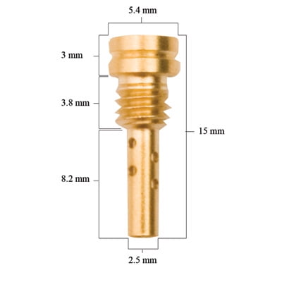 Keihin N424-25B Series Pilot Jet 35 for Yamaha WR400F 1998-1999