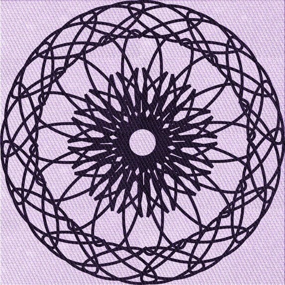 Ahgly Company Machine Washable Indoor Square Transitional Purple Jam Purple Area Rugs, 8' Square