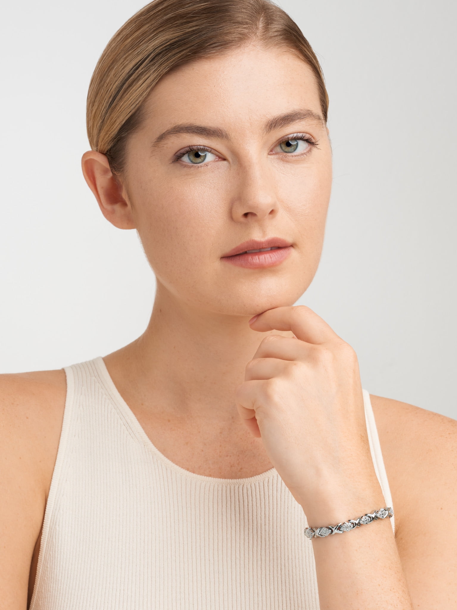 Bracelet - Angèle mini onyx heart bracelet | Ginette NY