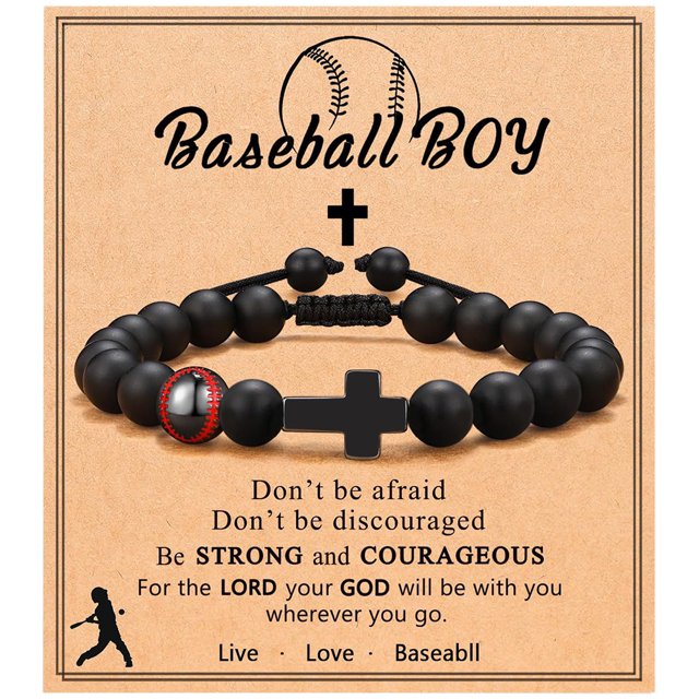 Pulsera de bola con cuentas, accesorios multifuncionales para equipos de jugadores y adolescentes (béisbol)