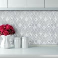 thumbnail image 5 of Ballagh 9.9" x 12" Diamond Laminated Glass Mosaic Mix Aluminum Wall Tile, 5 of 7