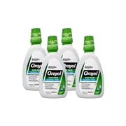 Orajel 2X Medicated Gum Pain Rinse, Alcohol-Free Oral Pain Relief, Soothing Mint, 16 fl oz Pack of 4