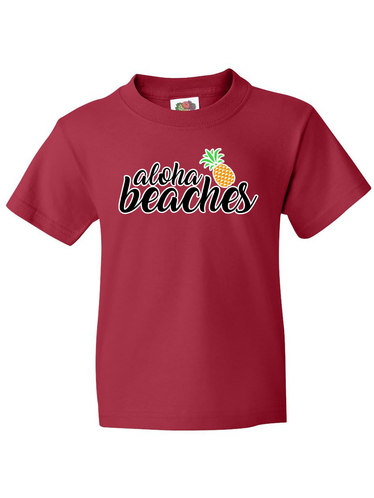 Aloha Pineapple Stripes Kids Cotton Blend T-Shirt Unisex