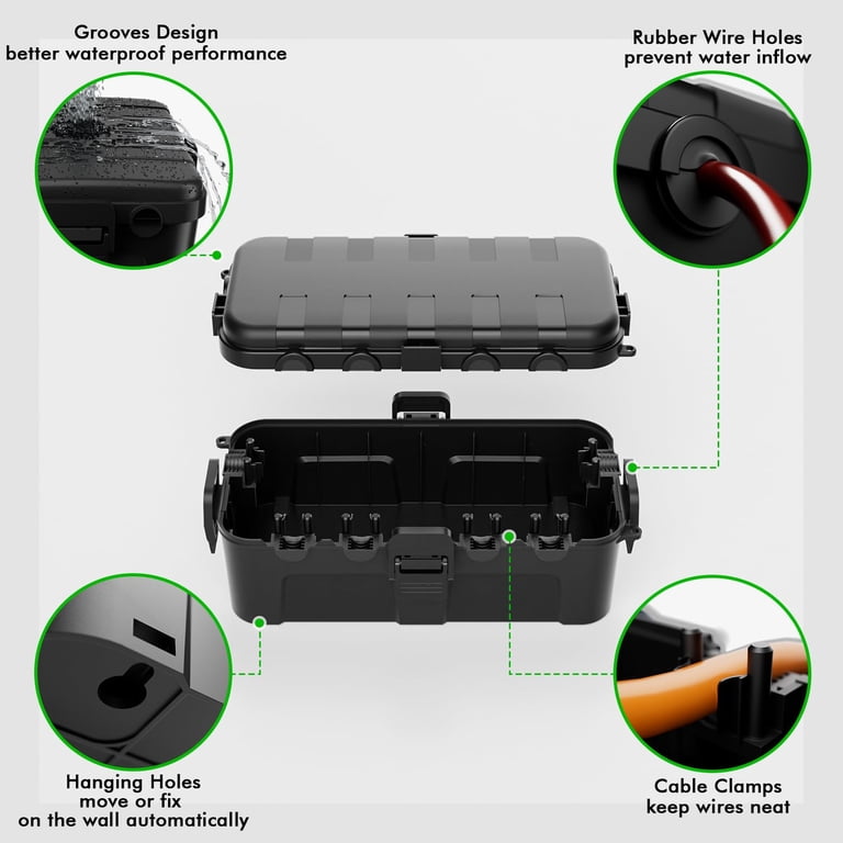 Restmo Medium Outdoor Waterproof Electrical Box, IP54 Rated photo 2