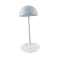 thumbnail image 2 of Soporte para la cabeza, organizador de gorras con cúpula de encaje, cabeza de maniquí para peinar el cabello Azul claro, 2 of 8
