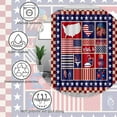 thumbnail image 6 of American Flag Shower Curtain 4th of July Independence Day USA Flag Patriotic Shower Curtains for Bathroom Waterproof Washable Polyester Fabric Bathroom Set with 12 Hooks 72"*72", 6 of 6