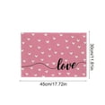 thumbnail image 3 of Valentine's Day Placemats Set, Polyester Fabric Table Mats with Heart and Love Patterns, 17.72x11.81 Inch Washable Dining Table Decor for Romantic Dinner, Party, or Holiday Celebration, 3 of 7