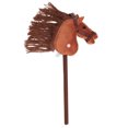 thumbnail image 2 of 70cm Height Plush Horse Stick Toy,  2 Sound Effect Outdoor Cute Expression Horse Stick, 2 of 7