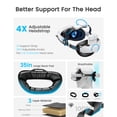 thumbnail image 4 of QQV Battery Head Strap for Oculus Meta Quest 3S/3, 7500mAh Replacement for Enhanced Comfort and Play Time, Adjustable Elite Strap VR Headset for Meta/Oculus Quest 2, 4 of 8