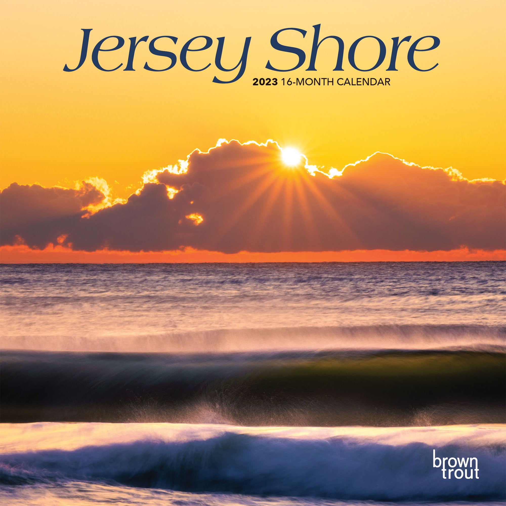 Jersey Shore | 2023 7x14' (Hanging) Mini Wall Calendar | BrownTrout