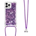 thumbnail image 1 of Funda FOXDOCK para iPhone 15 Pro Max con Cuerda Ajustable, Brillo Líquido, Protección Antigolpes y Lente – Ideal para Regalo, 1 of 6
