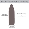 thumbnail image 5 of HELLHERO Solid Dark Gray Iron Board Cover 3 Fasteners Dust Covers Polyester Fiber Fabric for Friends, 5 of 5