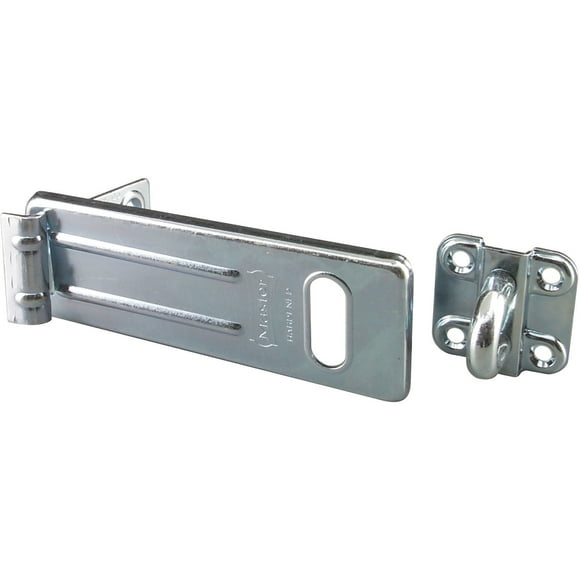 General Security Hardened Steel Hasp, Silver Each
