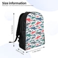 thumbnail image 4 of Haiem Colorful Shark Backpack - Stylish and Durable 15-inch Laptop Backpack with Waterproof Oxford Fabric, 4 of 8