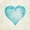 Unframed, variant on Art.com Blue Heart Art Print by Morgan Yamada, 16" x 16"