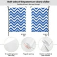 thumbnail image 5 of ZNDUO Blue Wavy Lines Pattern Garden Flag, 12.5"x18" Double Sided Polyester Flag for Garden Farmhouse Patio Home Decor, 5 of 8