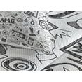 thumbnail image 4 of Ambesonne Video Games Quilted Coverlet 3 Pcs, Sketch Style Gaming, King Size, Black White, 4 of 5