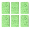 thumbnail image 1 of 6pcs Cellulose Sponges,Heavy Duty Scrub Kitchen Sponge,Clean Tough Messes Without Scratching Sponges Kitchen, 1 of 5