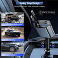 thumbnail image 5 of Swayvoo retractable Car Charger 4-in-1 Fast USB C Car Phone Charger Adapter with Dual Type C Cords, USBC Car Charger Compatible with iPhone 17/16/15/14/13/12/11, Galaxy & Pixel, 5 of 9