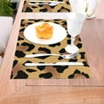 thumbnail image 5 of XMXY Woven Placemats Set of 4 PCS, Modern Handsome Leopard Table Mats Washable Heat Resistant Placemats, 5 of 6