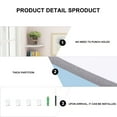 thumbnail image 4 of Fan Shape Wall Corner Shelf Set Wall-mounted Corner Storage Rack Triangle Storage Holder - 28cm (White), 4 of 8