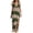 Green, variant on Noric Women's Striped Maxi Dresses V-Neck Short Sleeve Knit Cover Up Loose Fit Summer Beach Dresses with Side Slit