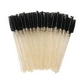 thumbnail image 2 of 300 Pack Glitter Mascara Wands Disposable EyeLash Spoolie Brushes Makeup Applicator Eyelash Extension Tool Kit, Crystal Gold Handle Black Brush Head, 2 of 5