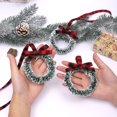 thumbnail image 1 of Christmas Plaid Ribbon Garland With Bow Garland Straw Strips, 1 of 6