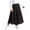 Black, variant on Summer Cotton Long Skirt for Girls Casual High Waist Bell Maxi Skirt Kids Vacation Solid Color Skirts